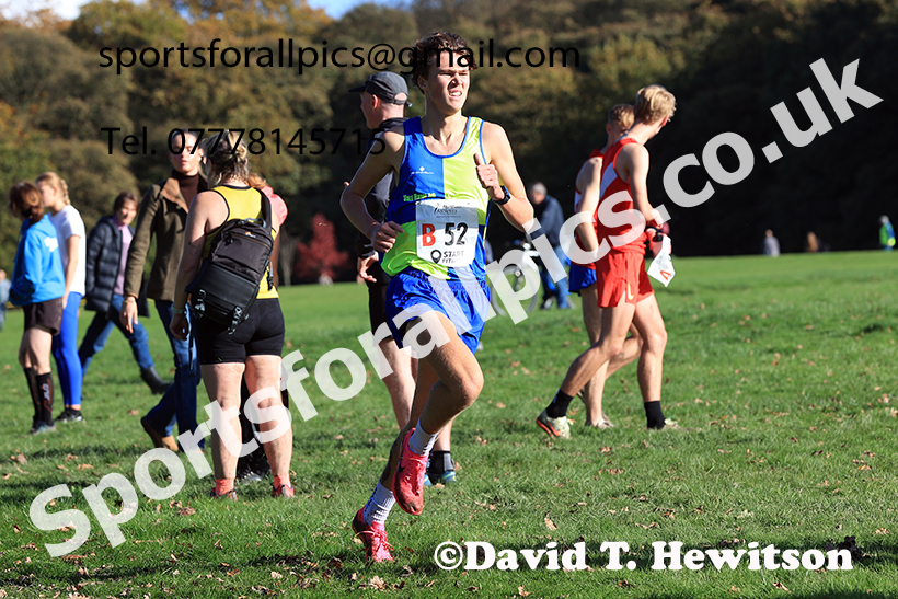 Senior men, 2024 Northern Cross Country Relays, Graves Park, Sheffield.   Photo: David T. Hewitson/Sports for All Pics